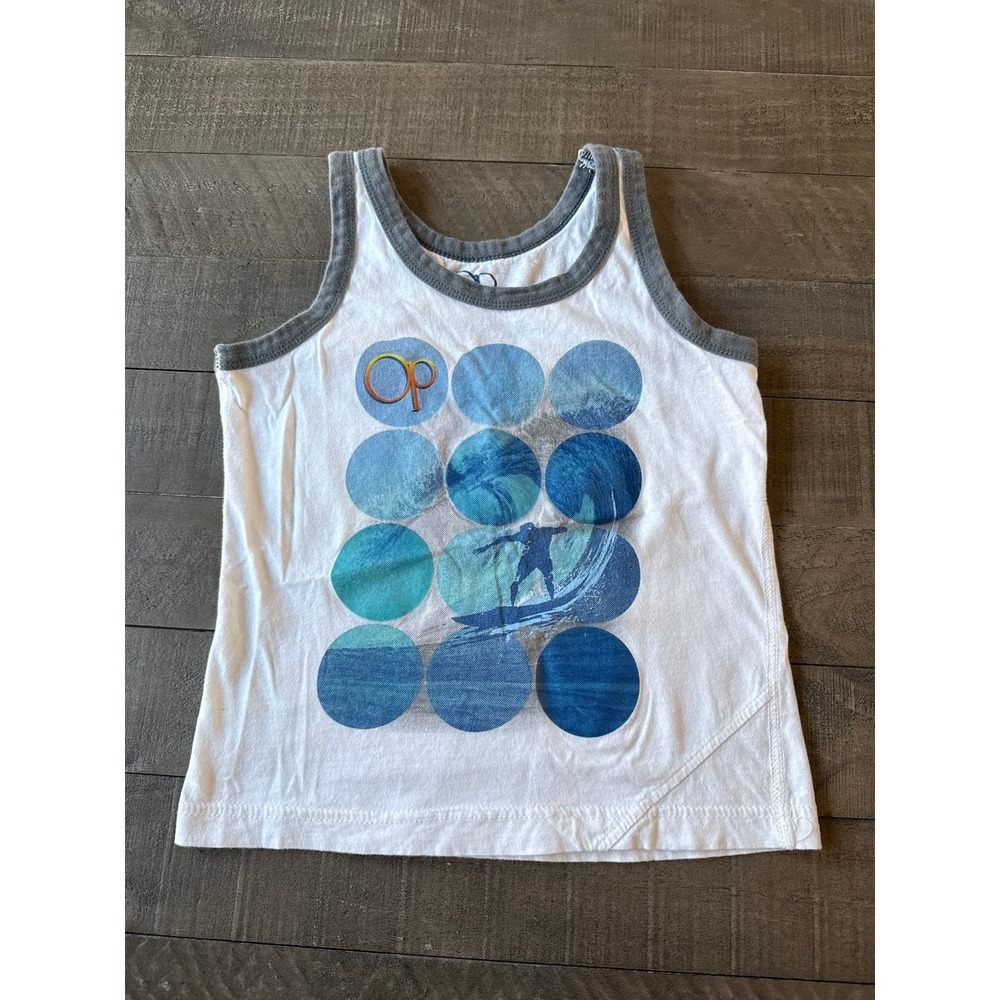 Op Boys White surfer tank top size‎ 8